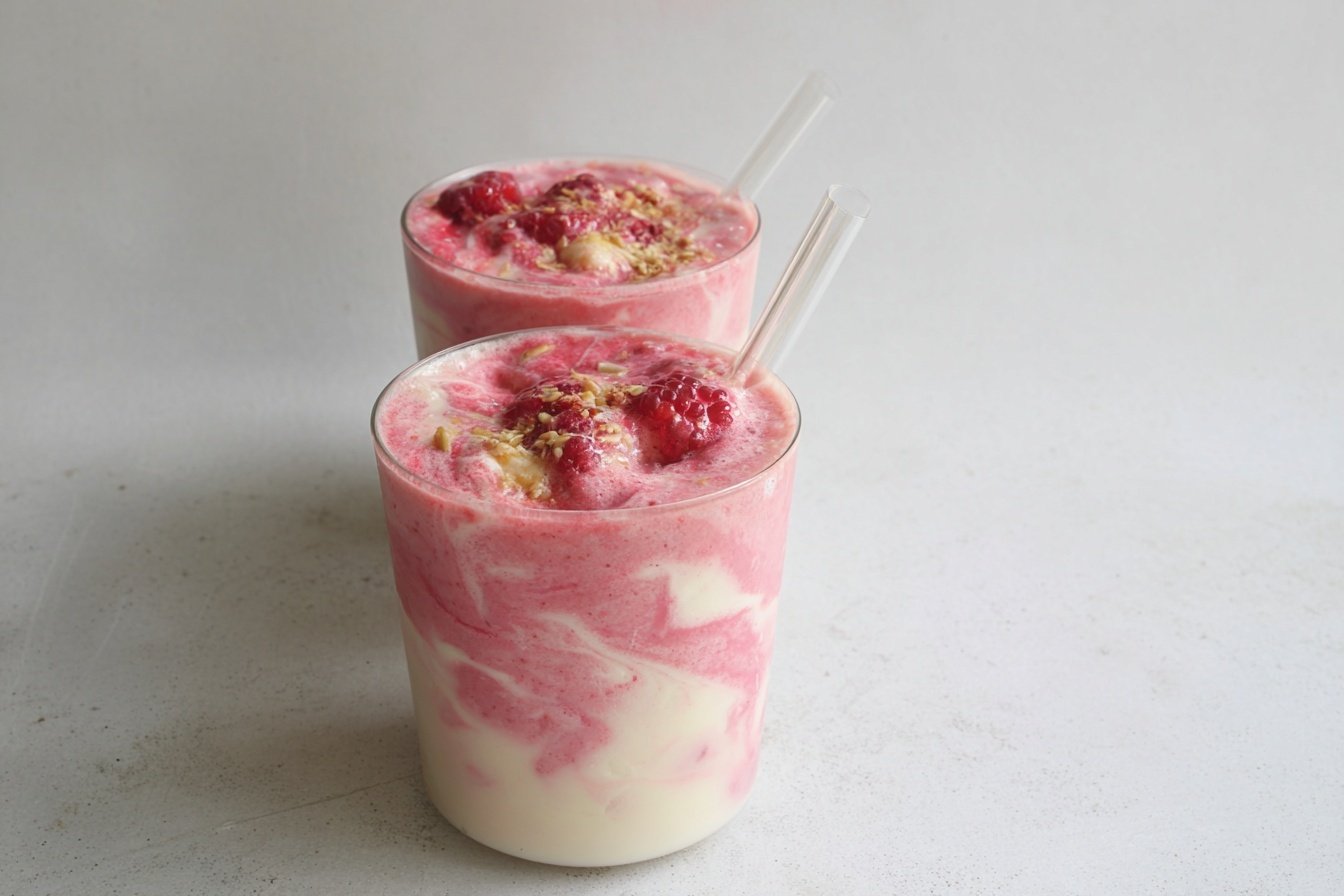 Raspberry Banana Swirl Smoothie