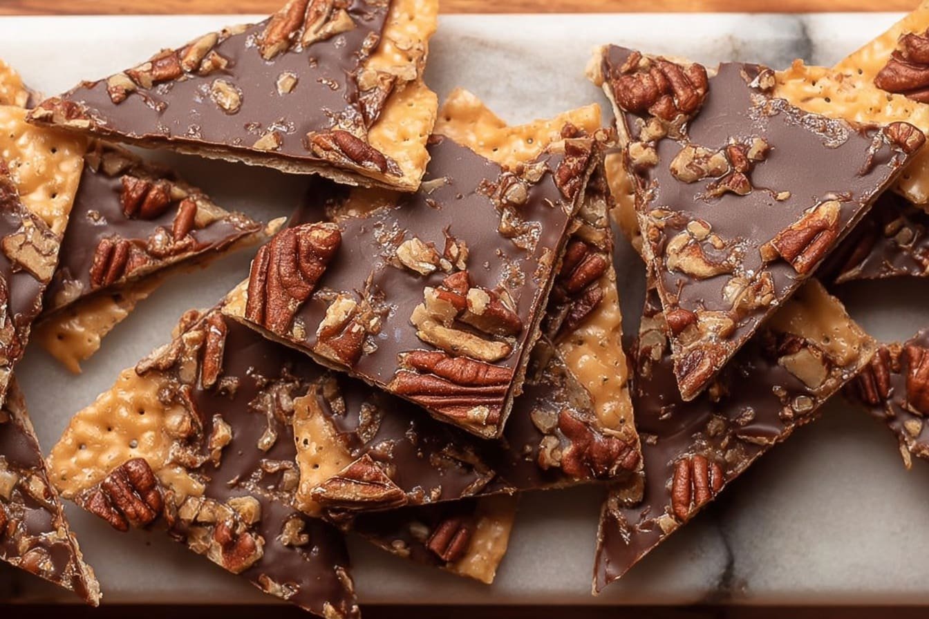 Saltine Cracker Toffee: Easy Holiday Candy Recipe