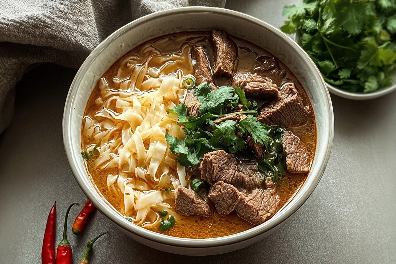 Satay Beef Noodle Soup