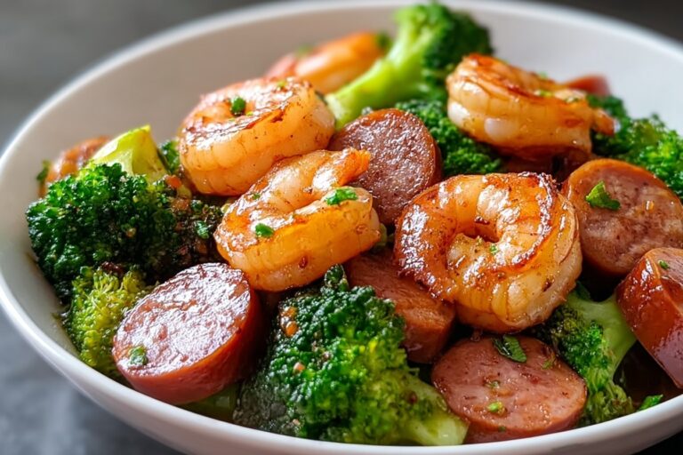 Savory Honey Garlic Shrimp And Sausage With Broccoli 28.png