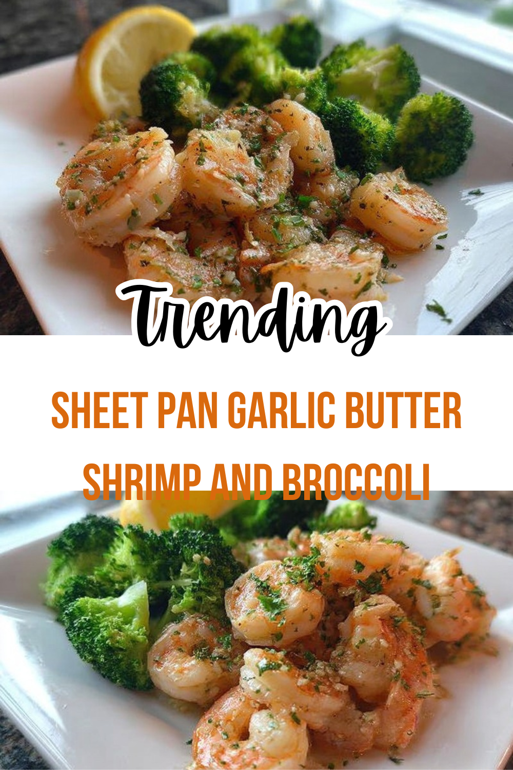 Sheet Pan Garlic Butter Shrimp And Broccoli