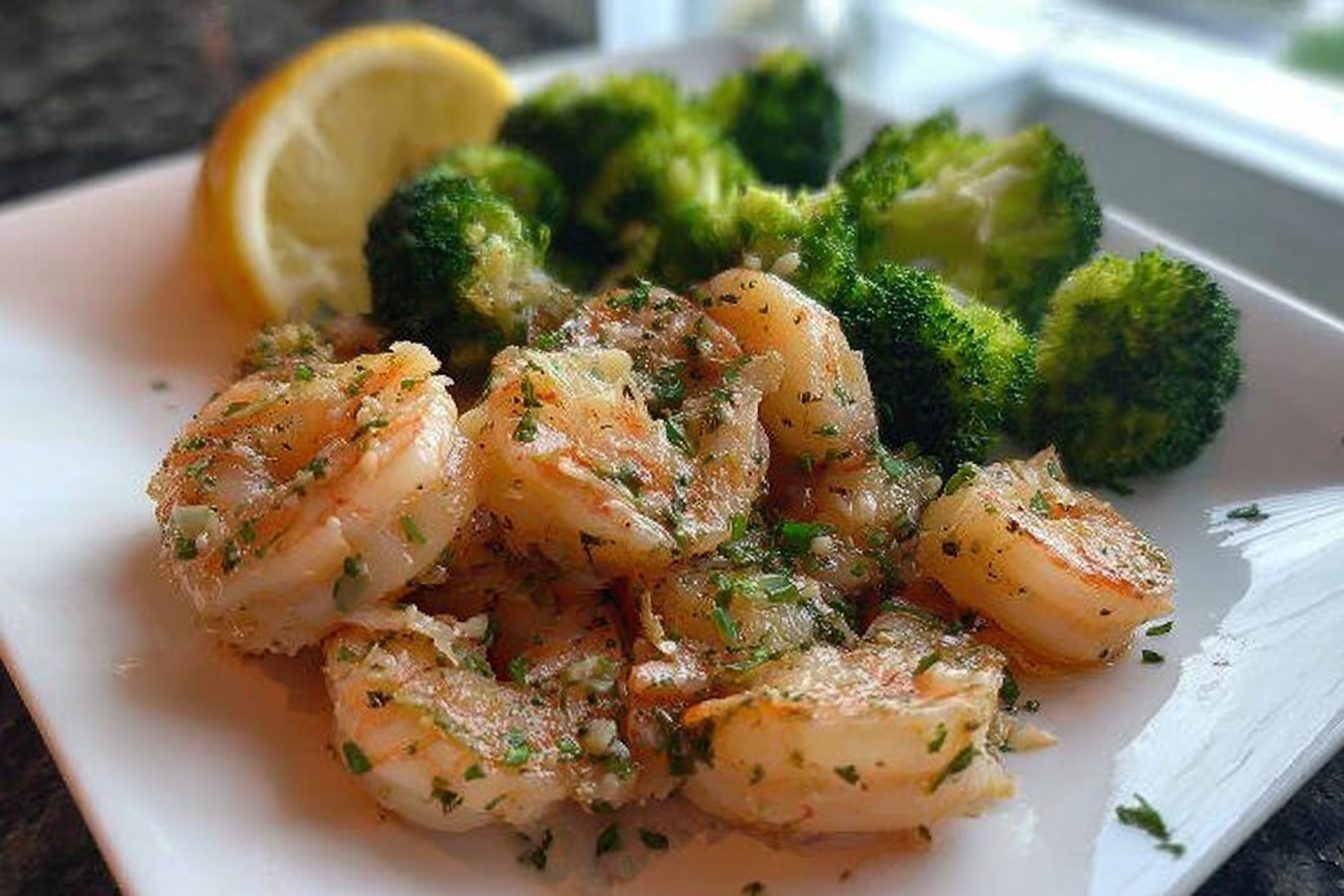 Sheet Pan Garlic Butter Shrimp And Broccoli