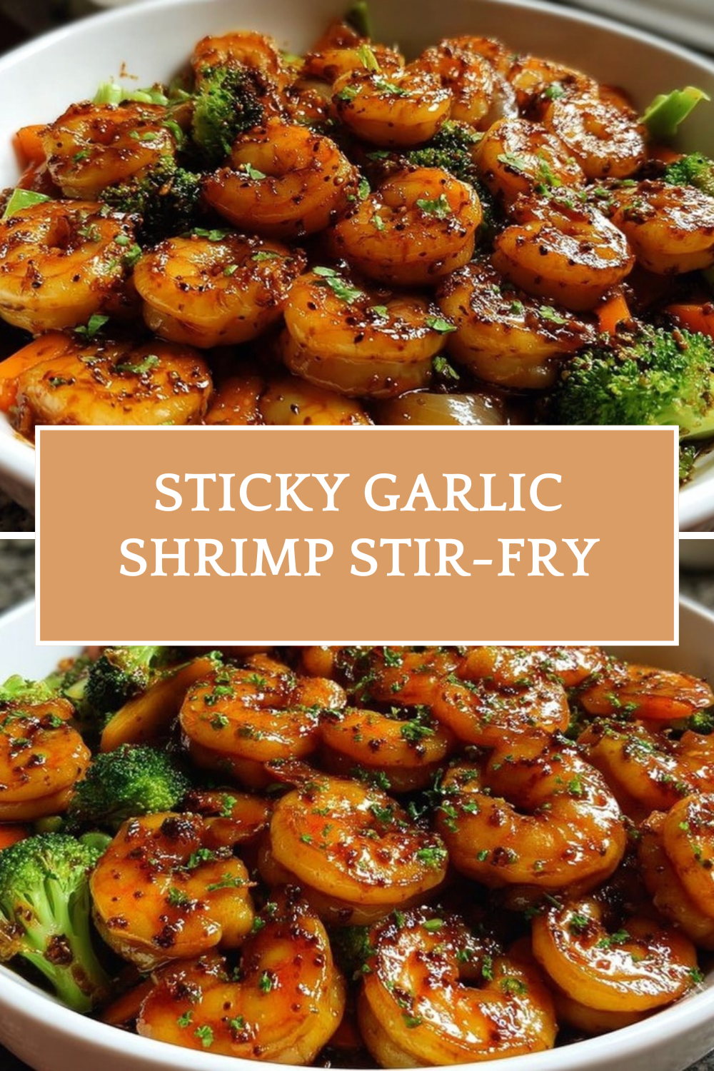 Sticky Garlic Shrimp Stir-Fry